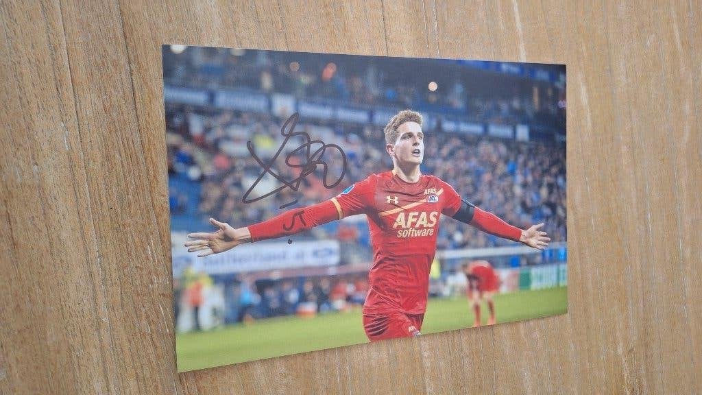 Foto 20x30cm met handtekening Guus Til # AZ Alkmaar, Ophalen of Verzenden, Nieuw, AZ, Overige typen