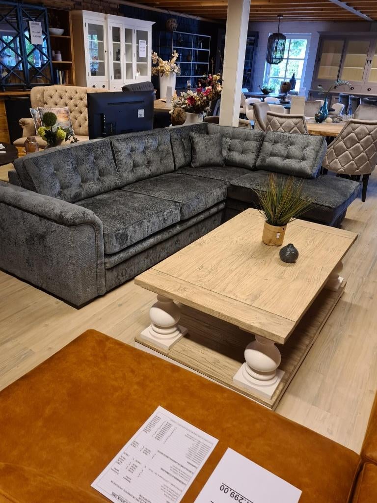 ACTIE Bank Bankstel Set 3+2,5 Bank Leder Stof Div Kleuren 15, Nieuw, Ophalen of Verzenden, Stof, Overige maten