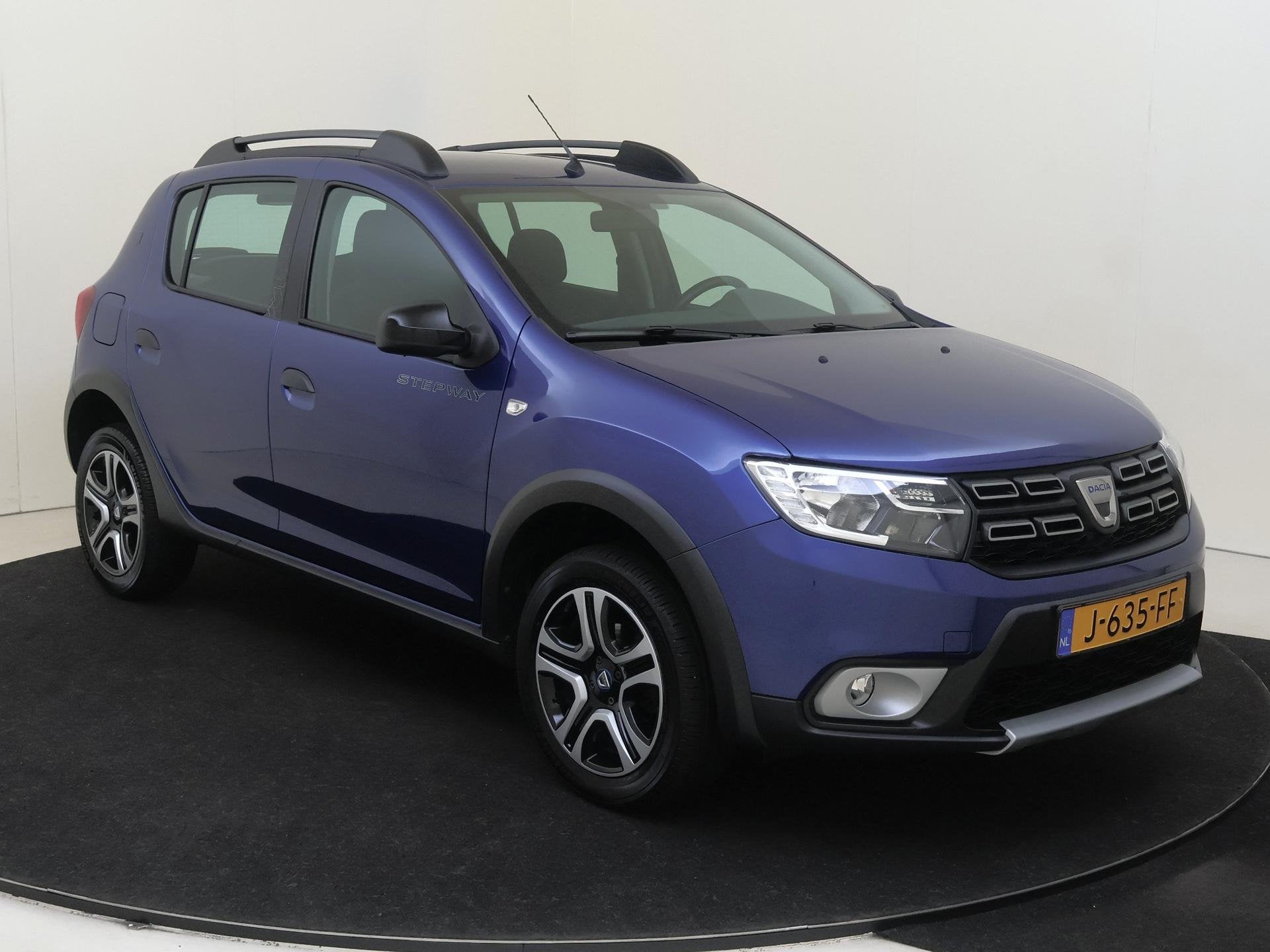 Dacia Sandero 0.9 TCe Easy-R Stepway Serie Limitee 15th Anni, Auto's, Stof, Euro 6, Blauw, Origineel Nederlands