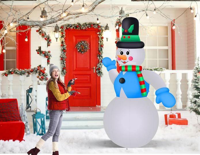 Grote Sneeuwman, Zelfopblazend. Met Ledverlichting. 350 cm!, Diversen, Kerst, Nieuw, Ophalen of Verzenden