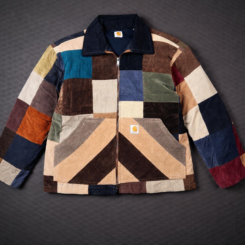 Carhartt Patchwork Corduroy Jacket – Maat L, Maat 52/54 (L), Overige kleuren, Carhartt, Nieuw