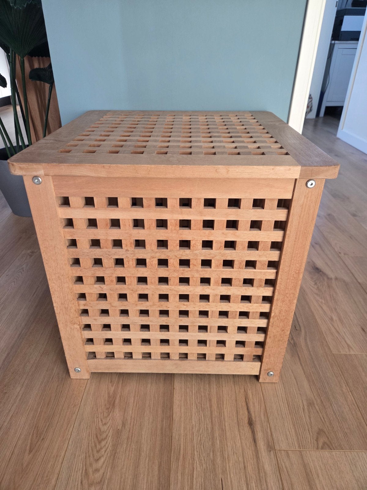 IKEA HOL Opbergtafel/Opbergbox van hout, Ophalen, Hout, Gebruikt, Scandinavisch