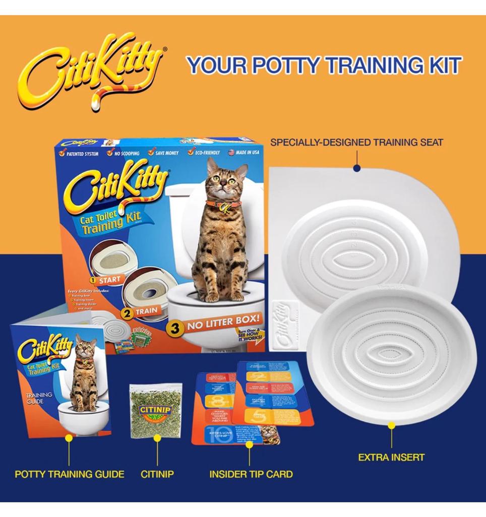 CitiKitty Cat Toilet Training Kit - Kat Poes op toilet wc, Nieuw, Ophalen of Verzenden, H, H
