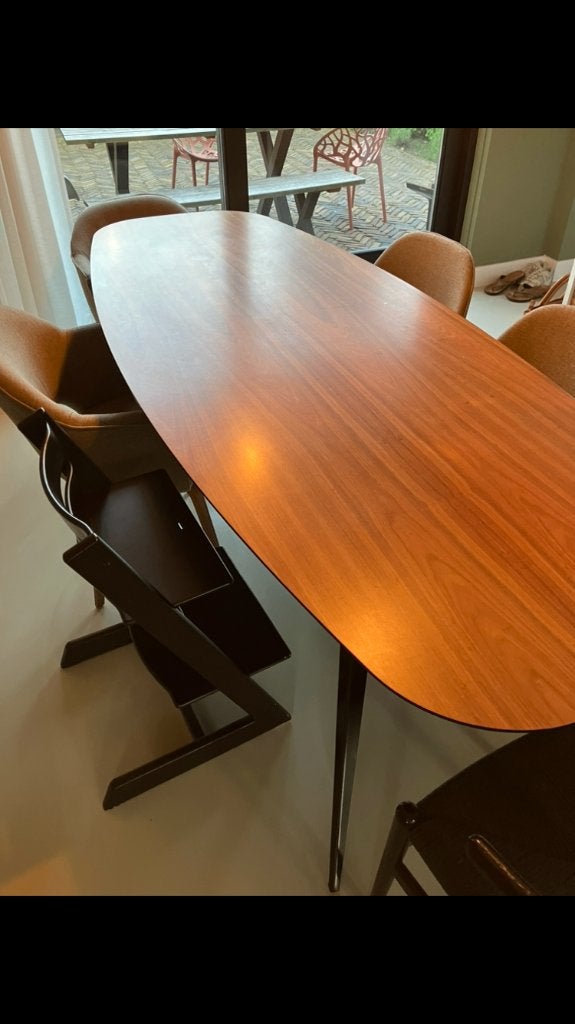 Eettafel palissander, Huis en Inrichting, Tafels | Eettafels, Gebruikt, 50 tot 100 cm, 200 cm of meer, Vijf personen of meer, Ovaal