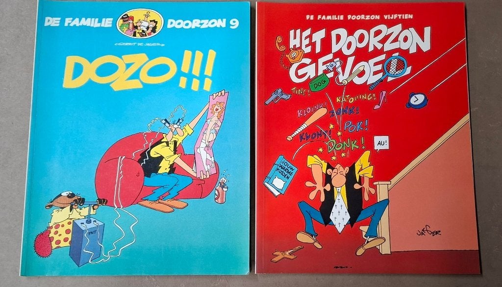 2 x De familie Doorzon stripboeken, Boeken, Meerdere stripboeken, Ophalen of Verzenden, Gelezen