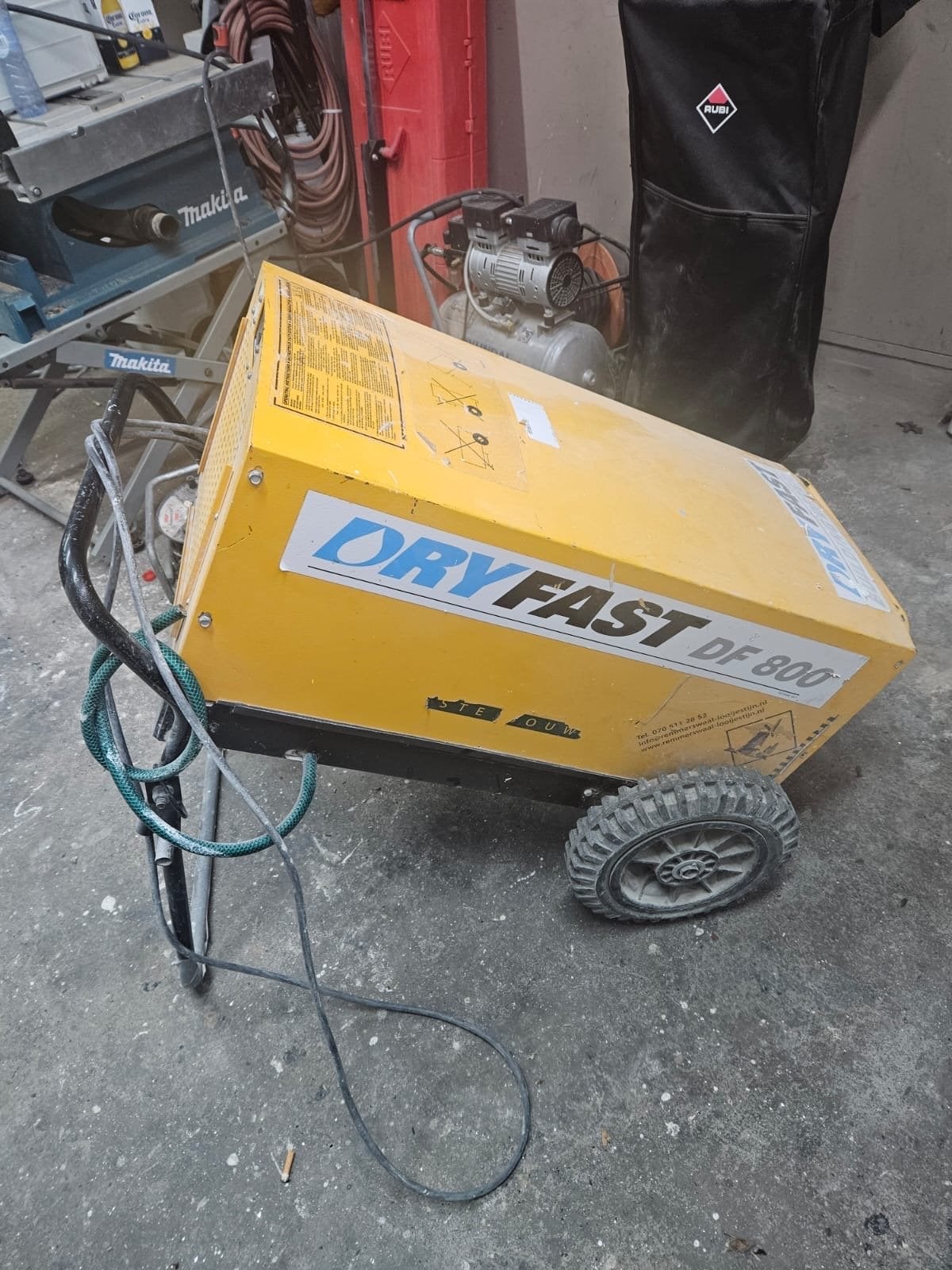 Dryfast DF 800 Bouwdroger / Ontvochtiger, Ophalen of Verzenden, Gebruikt
