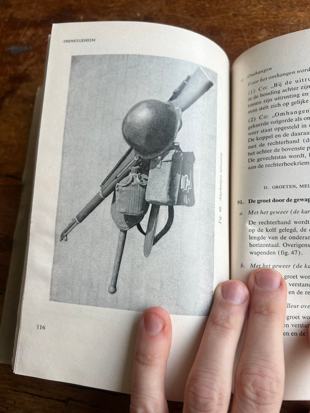 Nederlands KL Voorschrift oa M1 Garand exercitie sabel, Verzamelen, Verzenden, Nederland, Landmacht