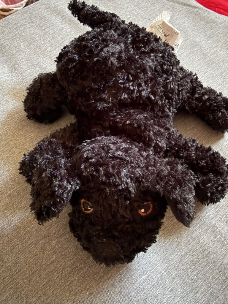 Handpop zwart hondje Ikea, Zo goed als nieuw, IKEA, Overige karakters, Hond