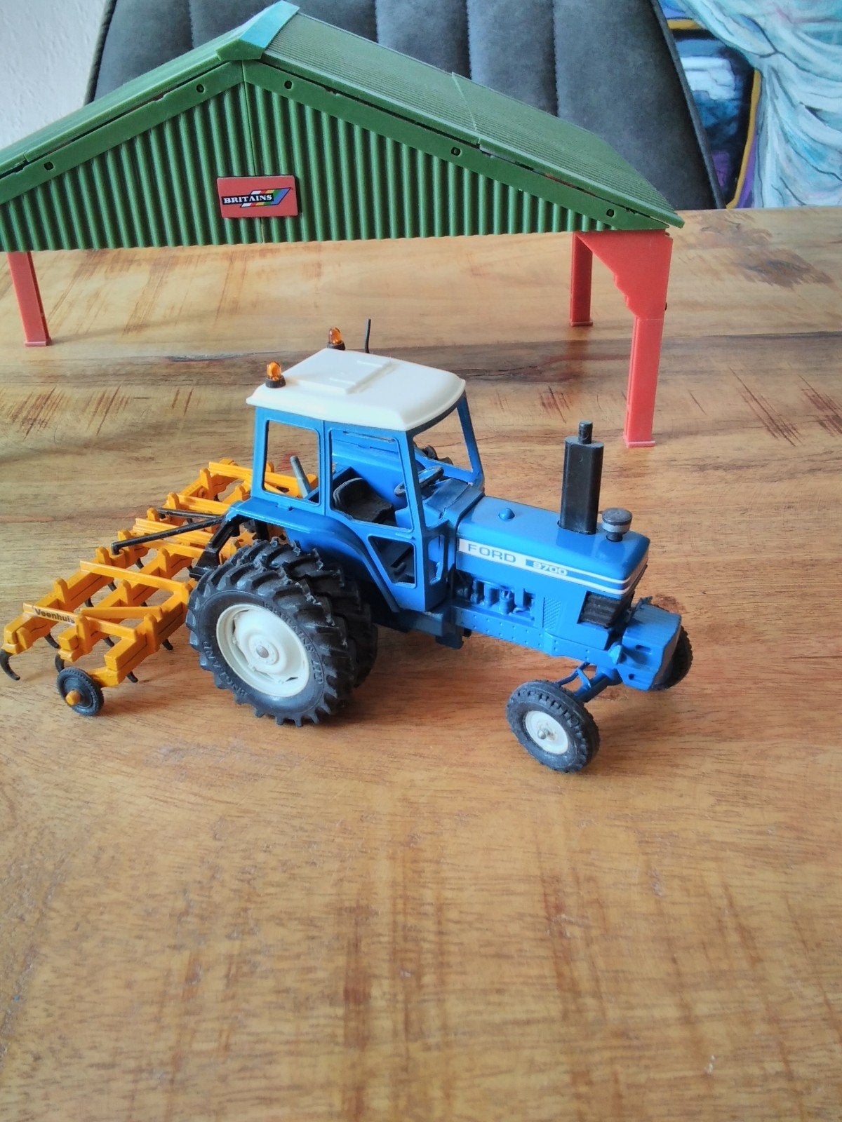 Britains Ford met cultivator, Ophalen of Verzenden, Tractor of Landbouw, Britains