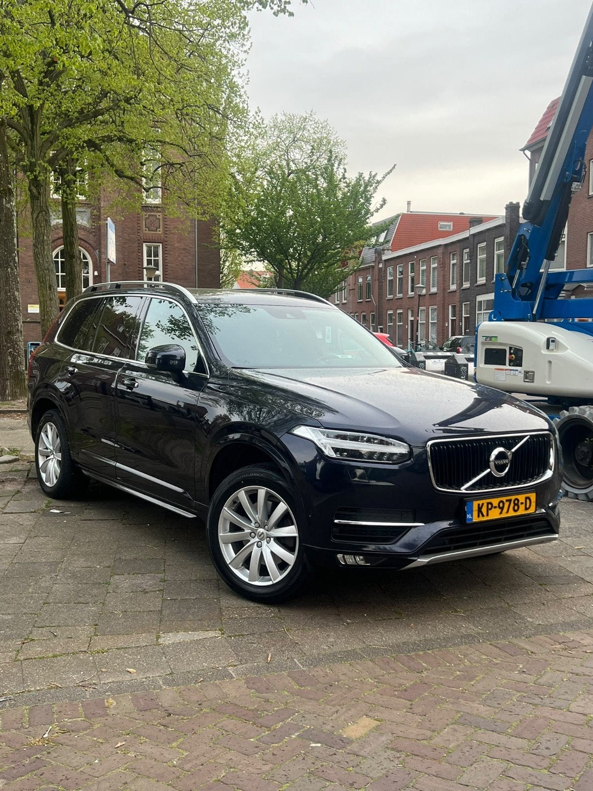Volvo XC90 2.0 D5 173KW Geartronic AWD 8-ST panoramadak 2016, Auto's, 4 cilinders, 1969 cc, Blauw, 7 stoelen