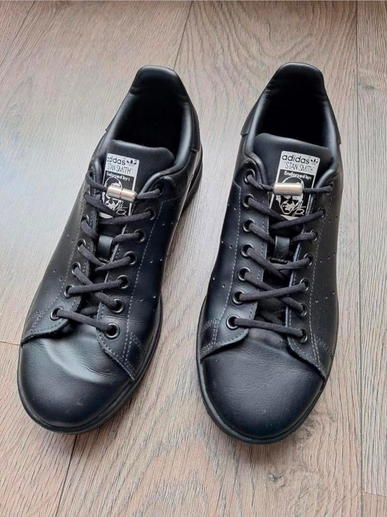 Zwarte Adidas Stan Smith sneakers - maat 38,5 ZGAN, Ophalen of Verzenden, Zo goed als nieuw, Zwart, Sneakers of Gympen