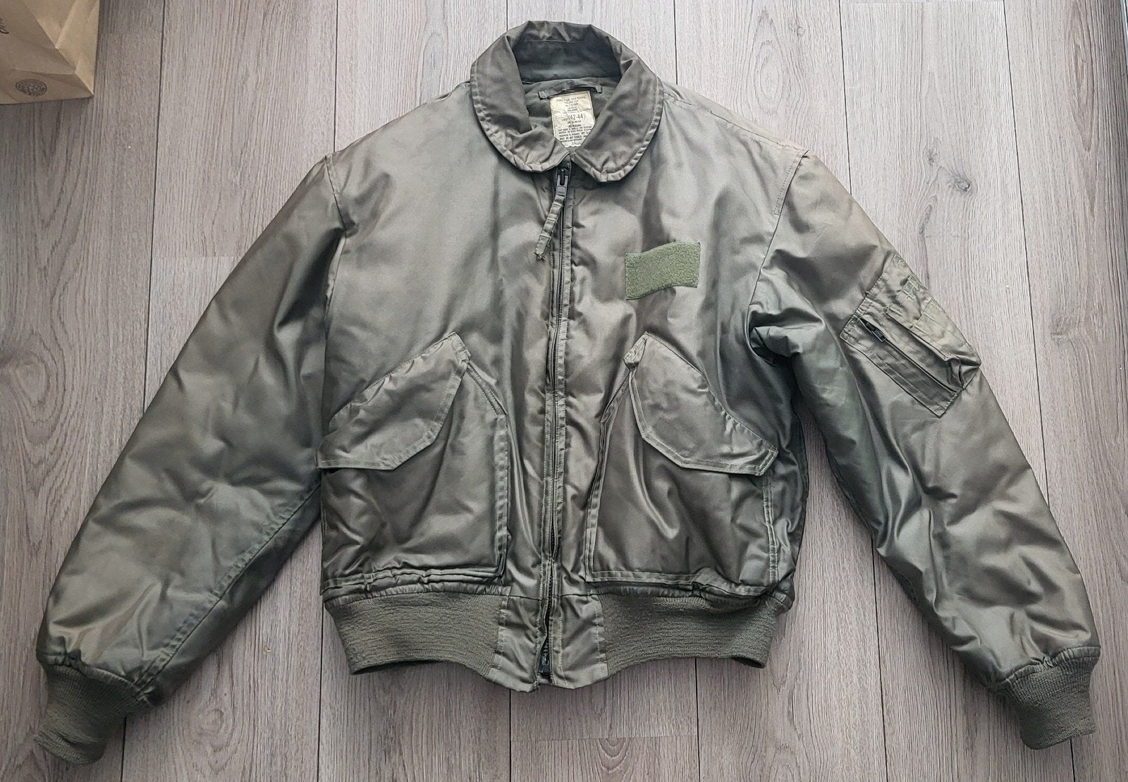 Te koop: piloten-/vlieger jas, Kleding | Heren, Jassen | Winter, Ophalen, Groen