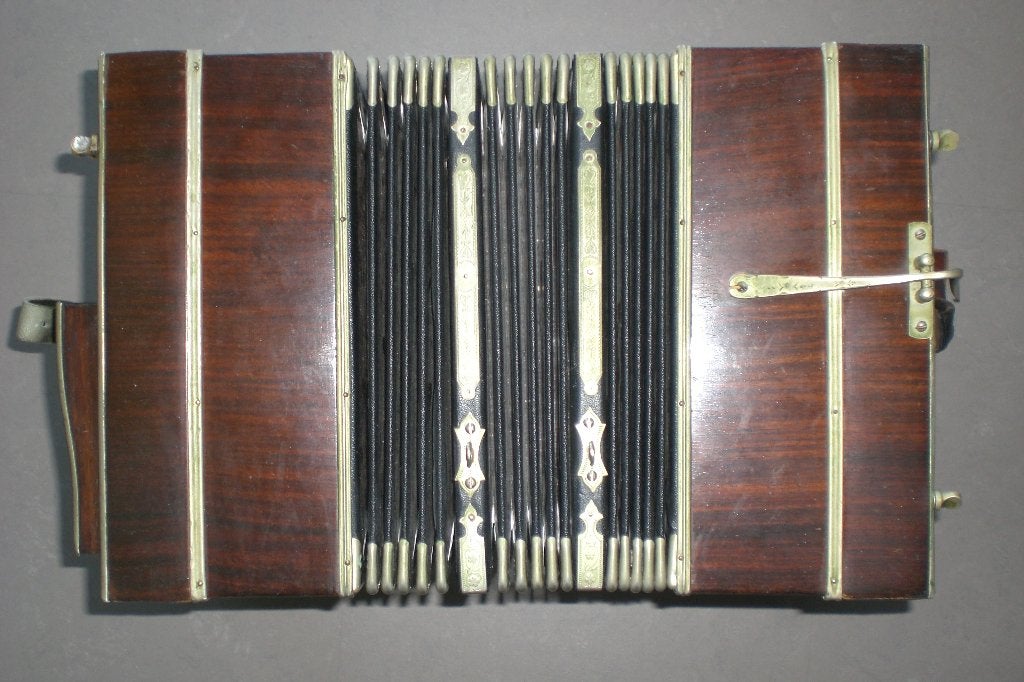 bandoneon, Gebruikt, Overige formaten, Met koffer, Knopaccordeon