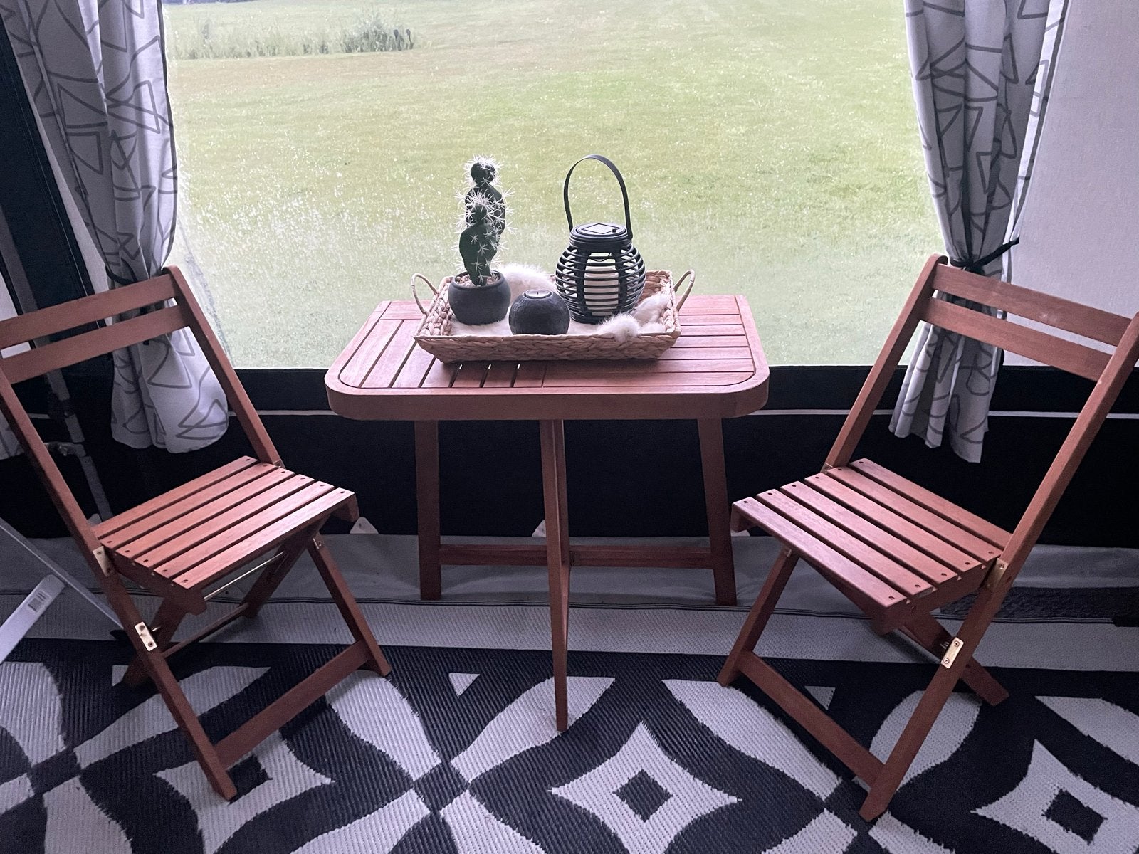 Bistro set, incl. kussens nieuw in doos, Ophalen, Nieuw
