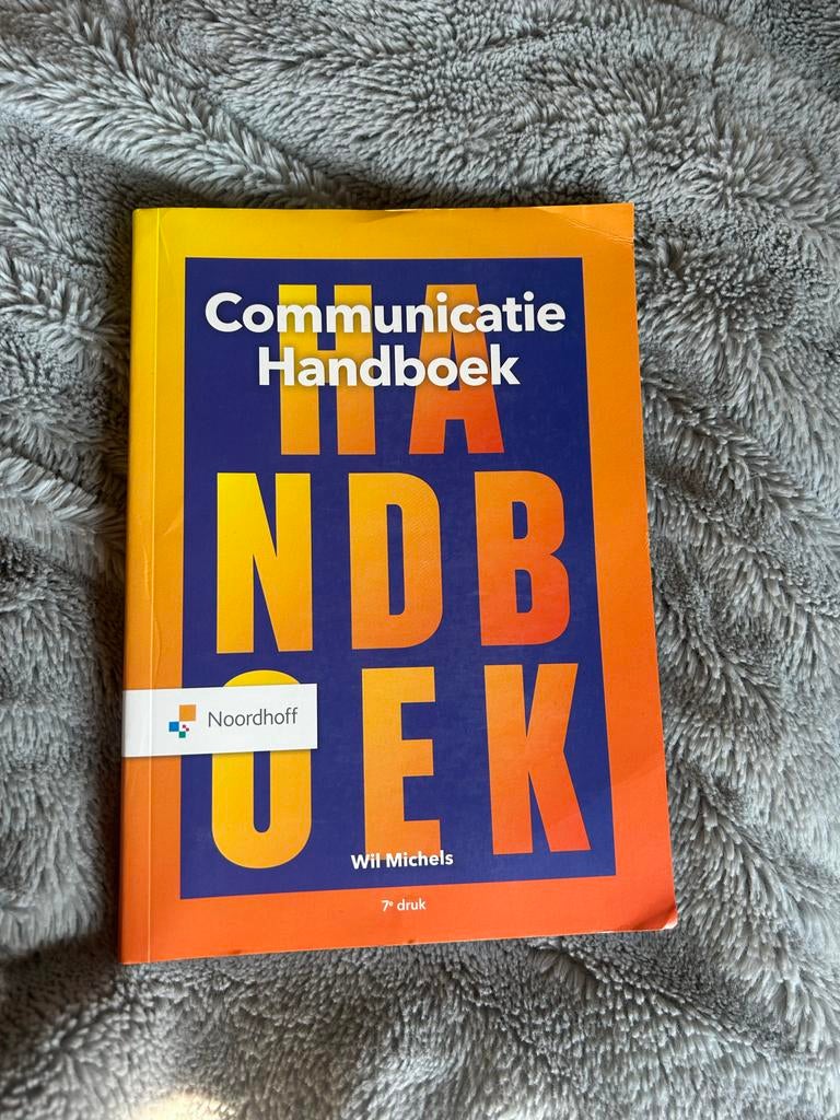 Communicatie Handboek - Wil Michels 7e druk, Ophalen of Verzenden, Gamma, Zo goed als nieuw, HBO