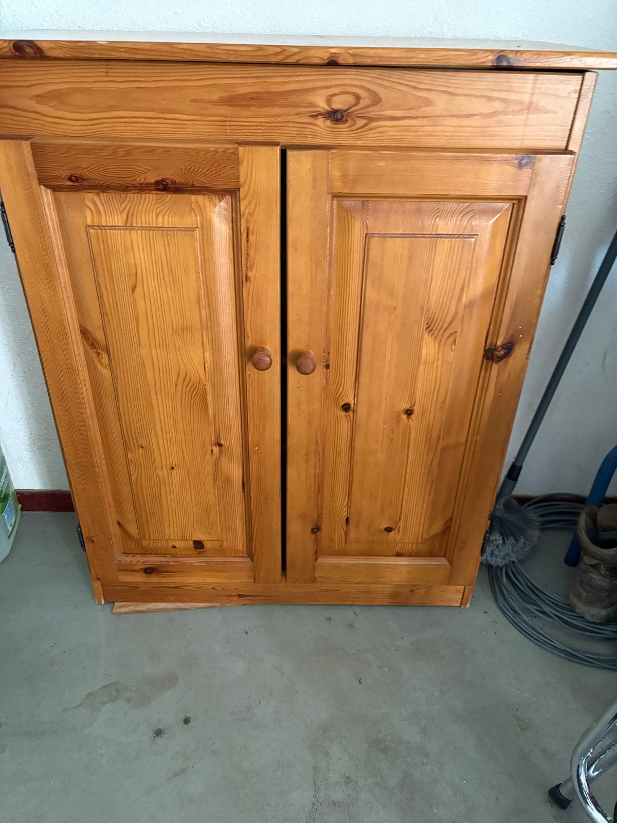 Massief grenen schoenenkast - Hoogte 95cm, Ophalen of Verzenden, Gebruikt