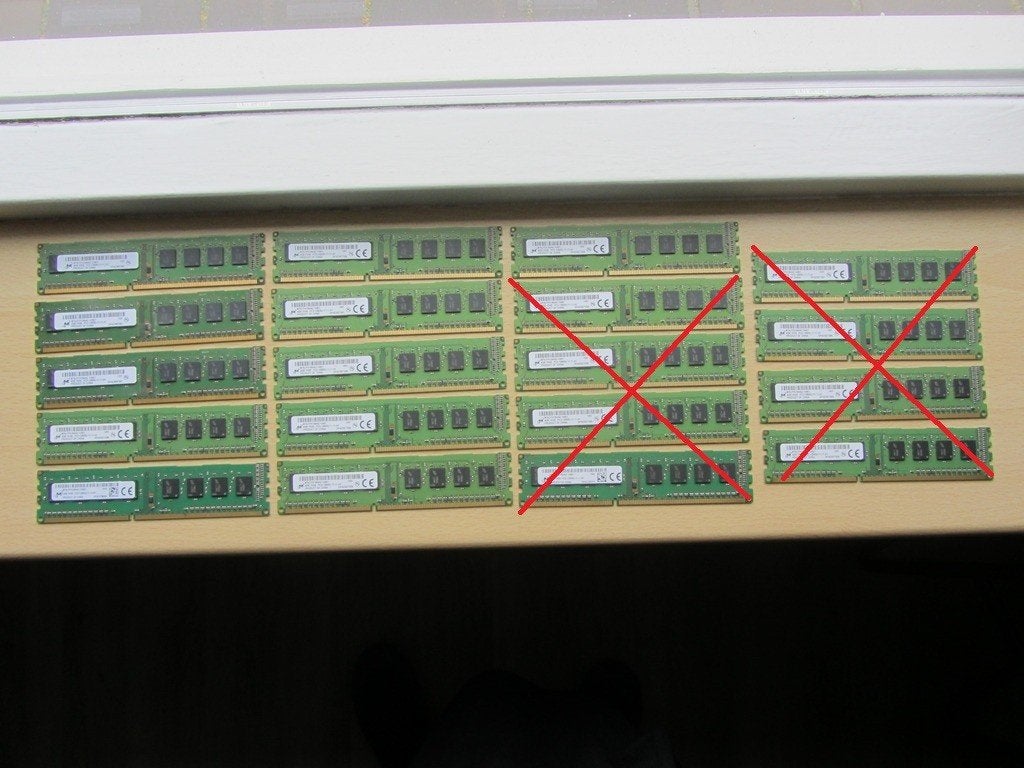 11x Micron 4GB PC3-12800 DDR3-1600MHz non-ECC Unbuffered CL1, Computers en Software, RAM geheugen, DDR3, Ophalen of Verzenden