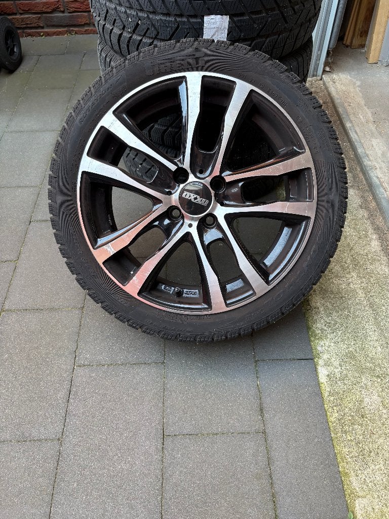 Winterbandenset met lichtmetalen velgen, Auto-onderdelen, Ophalen, Gebruikt, 16 inch, Banden en Velgen