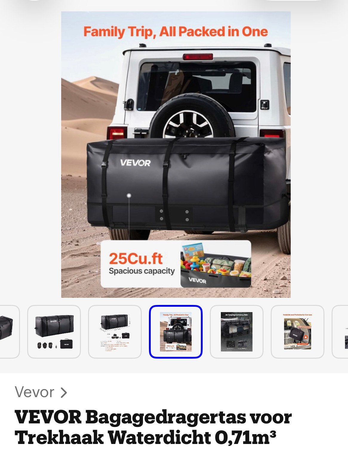 Bagagedragerzak groot van waterdicht PVC, Ophalen of Verzenden, Zo goed als nieuw
