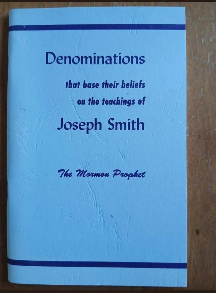 Denominations gebaseerd op Joseph Smith - Mormoonse Profeet, Ophalen of Verzenden, Gelezen, Onbekend, Overige religies