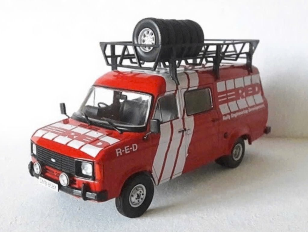 Ford transit MkII Red team 1/43 Rallye Assistance # 63, Hobby en Vrije tijd, Modelauto's | 1:43, Verzenden, Nieuw, Bus of Vrachtwagen