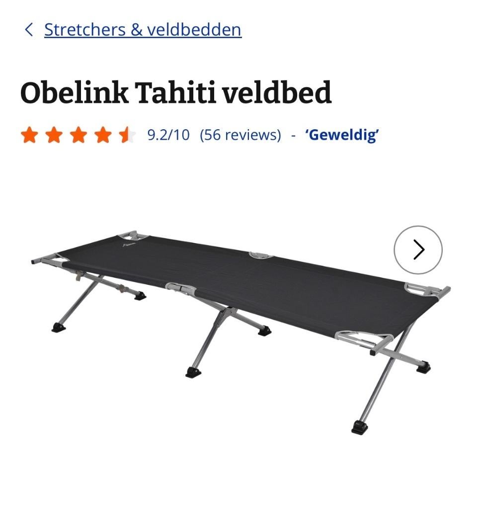 Veldbed Obelink Tahiti, Ophalen, Nieuw, Overige