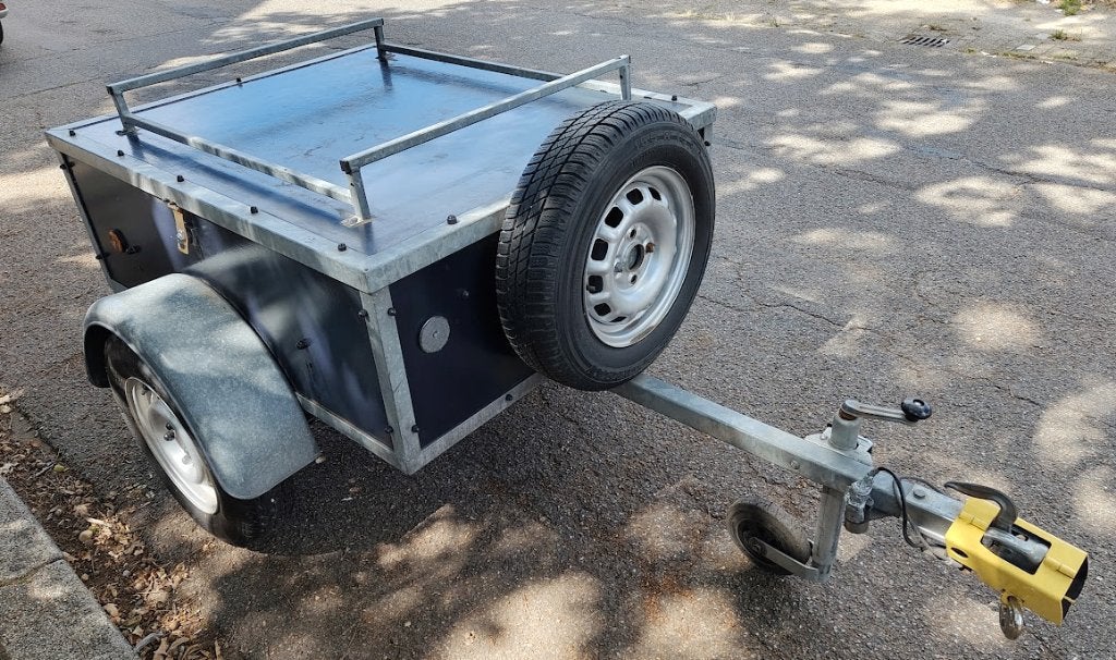 Kleine bagagewagen met imperiaal, Ophalen, Gebruikt