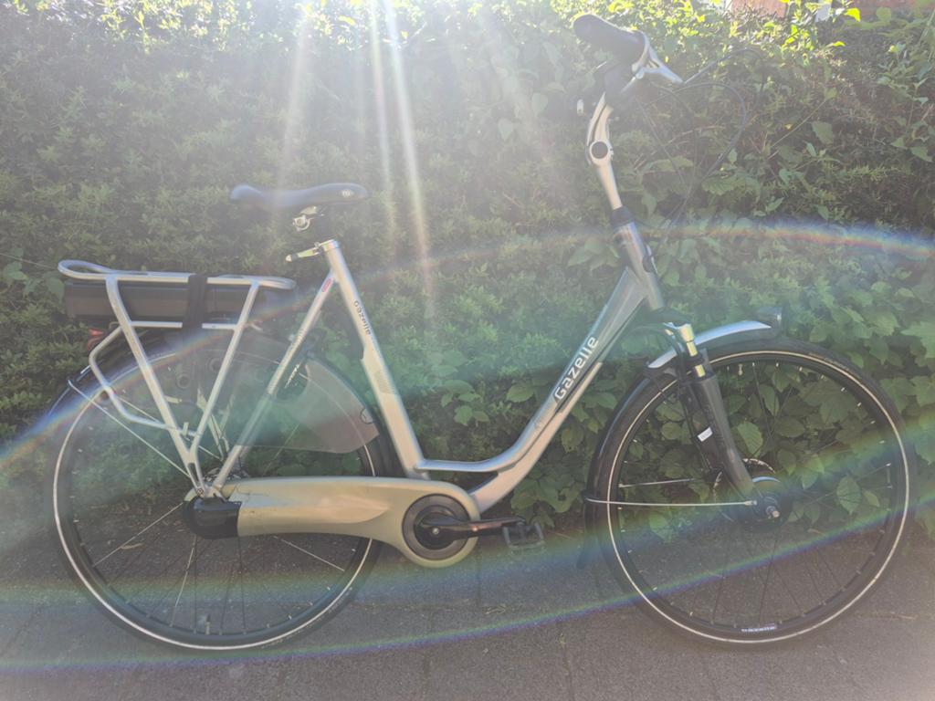 Gazelle Grenoble e-bike 28 inch, frame 61, Panasonic motor, Fietsen en Brommers, Fietsen | Dames | Damesfietsen, Gebruikt, Versnellingen