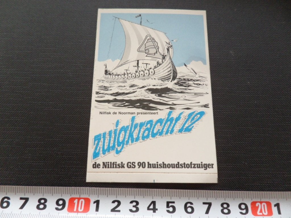 sticker NILFISK GS 90 Zuigkrcht 12 Huishoudstofzuiger *, Ophalen, Zo goed als nieuw