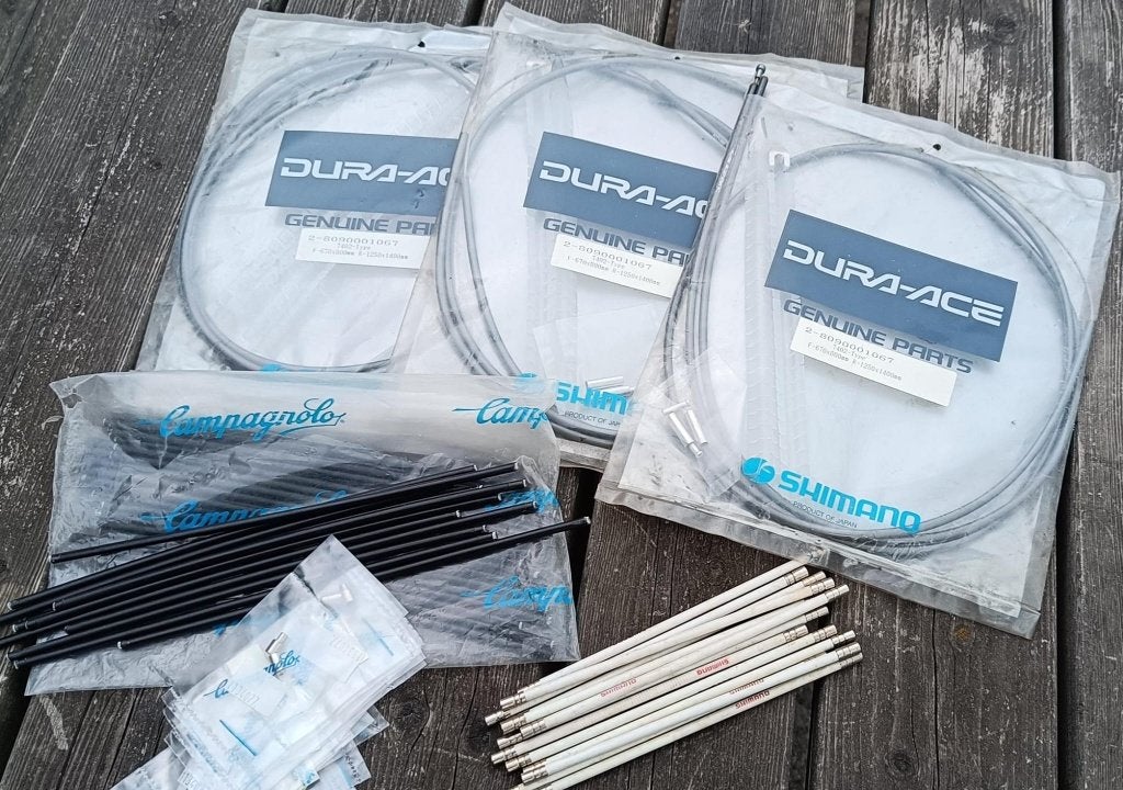 NOS Nieuw Shimano Dura Ace 7402 Campagnolo kabel sets kabels, Overige typen, Nieuw, Ophalen of Verzenden, Racefiets