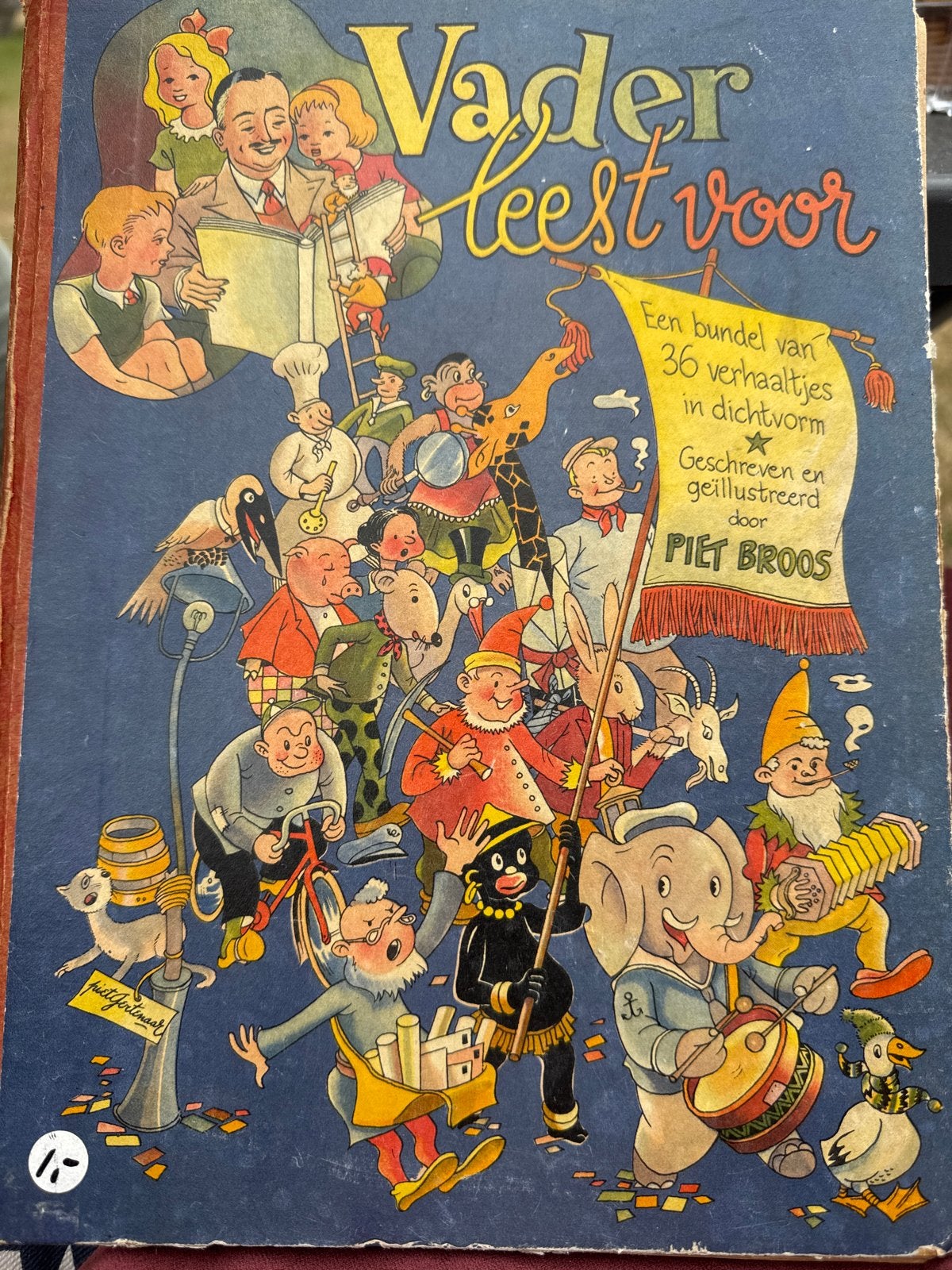 Vader Leest Voor - Piet Broos (Vintage Kinderboek), Ophalen of Verzenden, Gelezen, Sprookjes