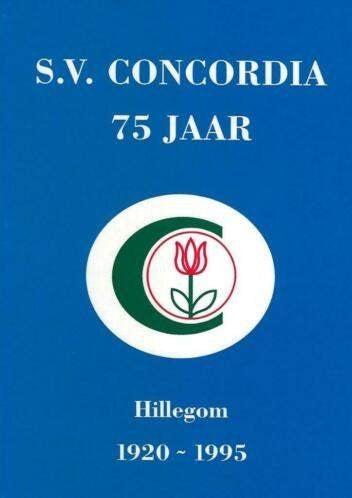 S.V. Concordia 75 jaar HILLEGOM 1920-1995, Boeken, Geschiedenis | Stad en Regio, Zo goed als nieuw, 20e eeuw of later, Ophalen of Verzenden