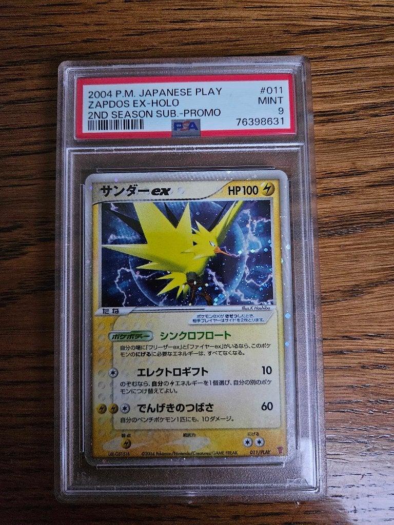 Pokemonkaarten - Zapdos EX PLAY 11 PSA 9, Verzenden, Zo goed als nieuw, Losse kaart, Foil