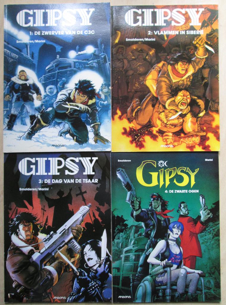 Gipsy 1, 2, 3 + 4 (SC), Boeken, Stripboeken, Meerdere stripboeken, Ophalen of Verzenden, Nieuw, Enrico Marini