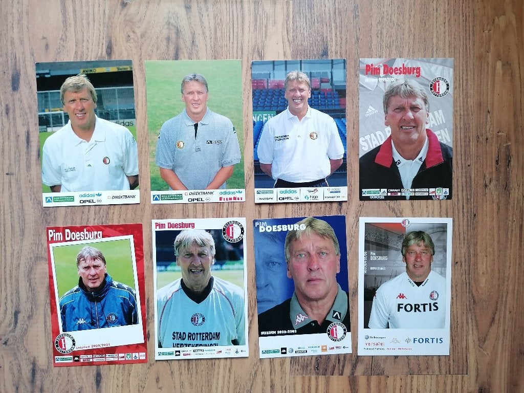 89x Spelerskaarten Feyenoord different seasons, Verzenden, Zo goed als nieuw, Feyenoord, Spelerskaart