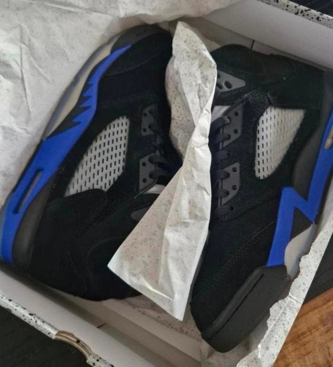 Nike air jordan 5 retro racer blue us 12 eu 46 vnds, Ophalen, Overige kleuren, Nike Air Jordan, Sneakers of Gympen