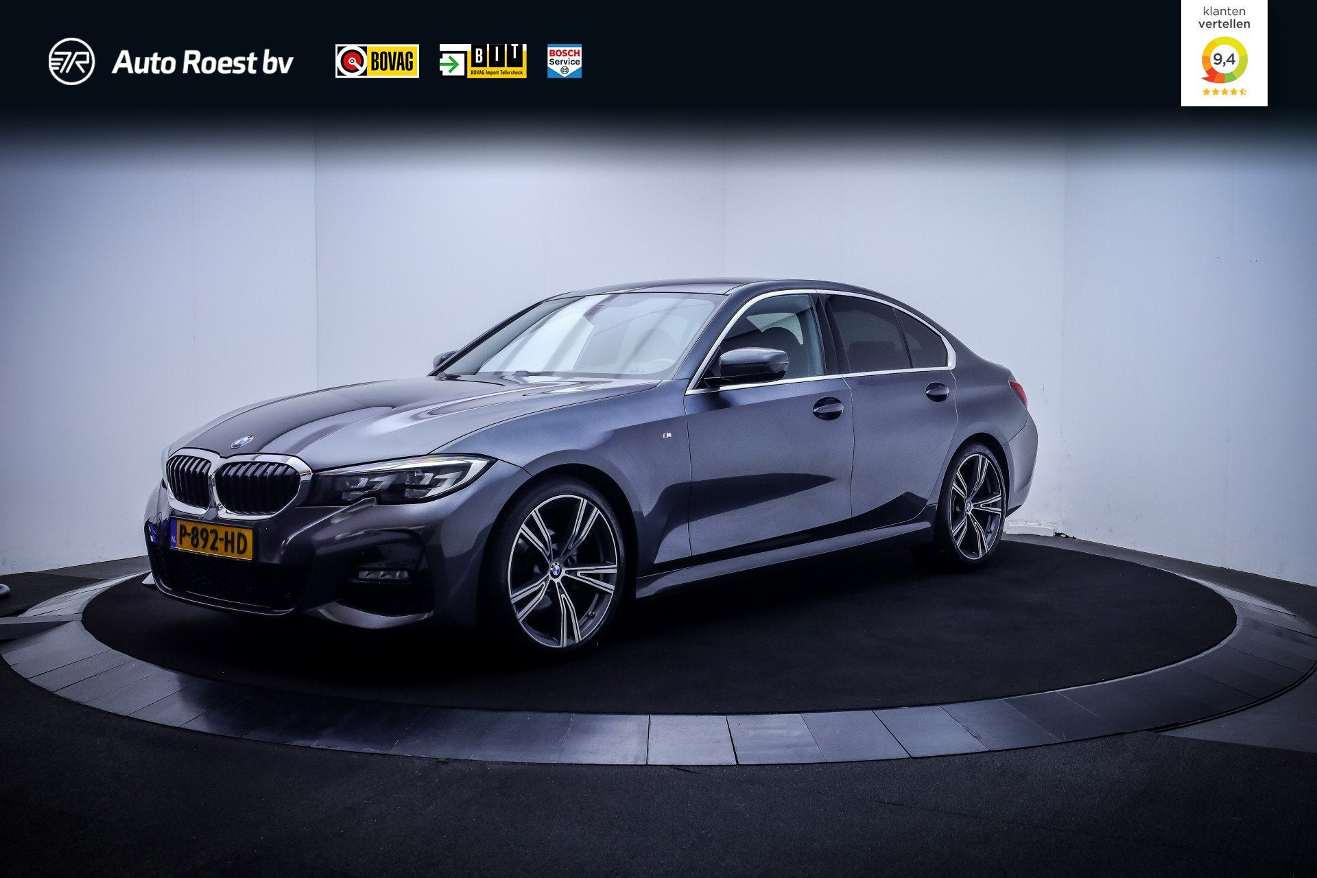 BMW 3-serie 318iA M-SPORT Edition FULL LED | CARPLAY | NAVI, Auto's, Automaat, Achterwielaandrijving, Gebruikt, 1465 kg