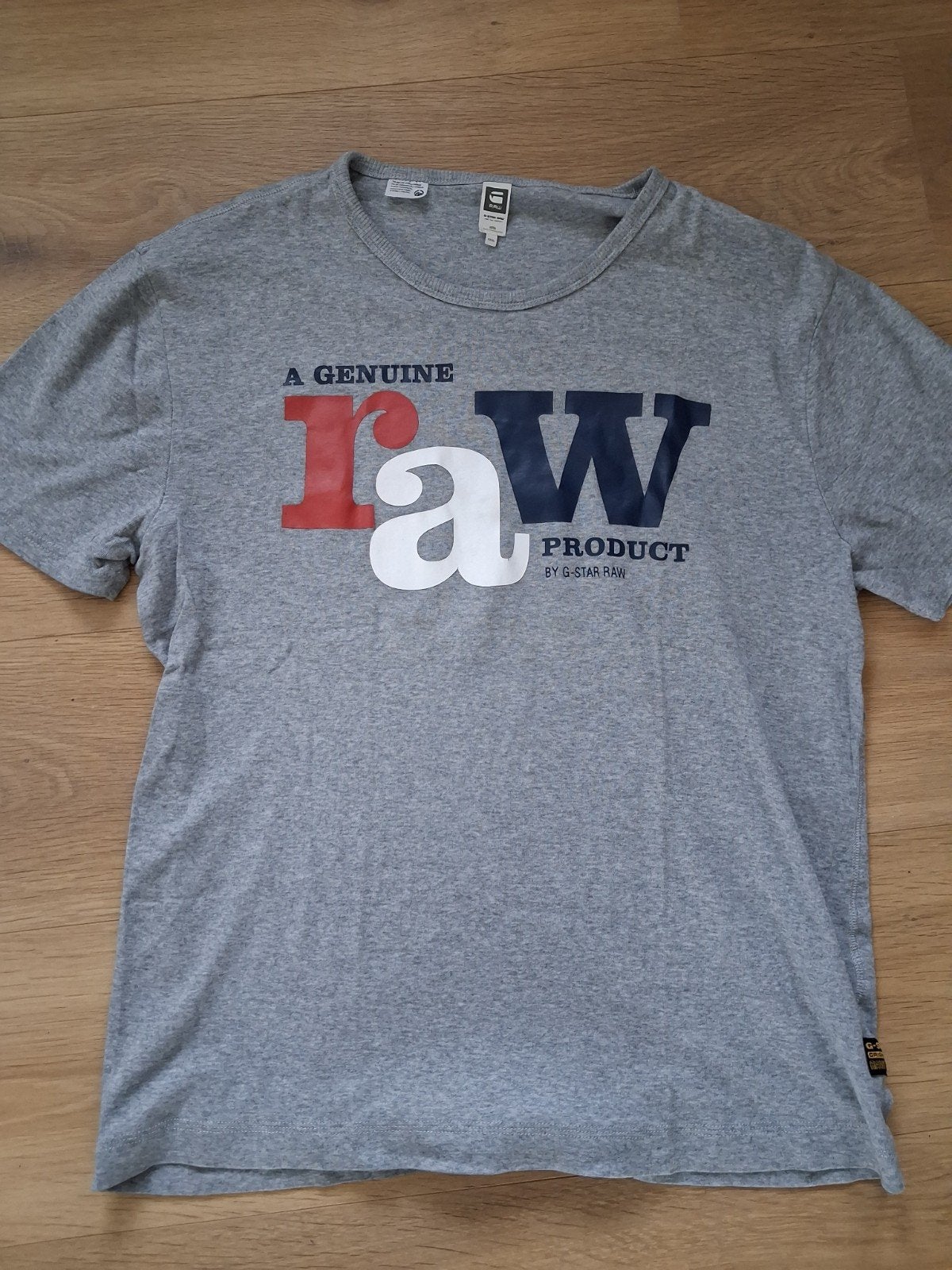 G-Star Raw T-shirt XXL - Vintage Grijs met 'RAW' print, Kleding | Heren, T-shirts, G-Star Raw, Overige maten, Ophalen of Verzenden