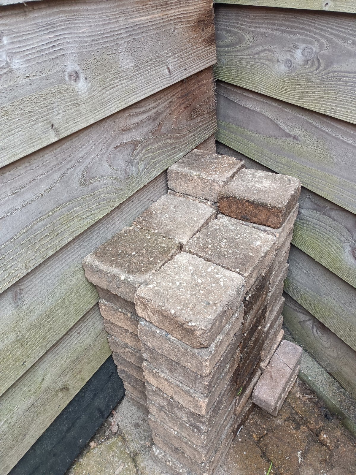 55 klinkers 15x15x6, Tuin en Terras, Tegels en Klinkers, Ophalen, Beton, Klinkers
