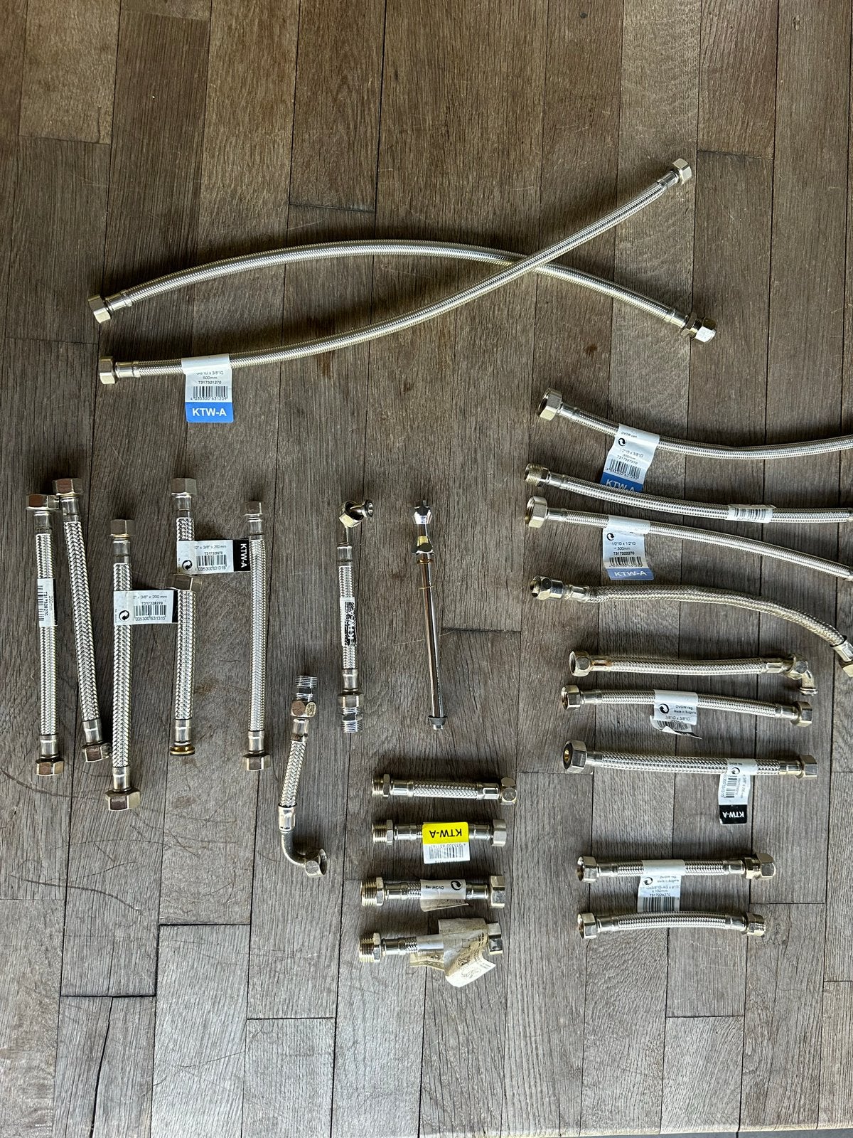 Flexibele waterslangen KTW-A gecertificeerd, diverse maten, Gebruikt, Overige typen, Rvs, Minder dan 2 meter