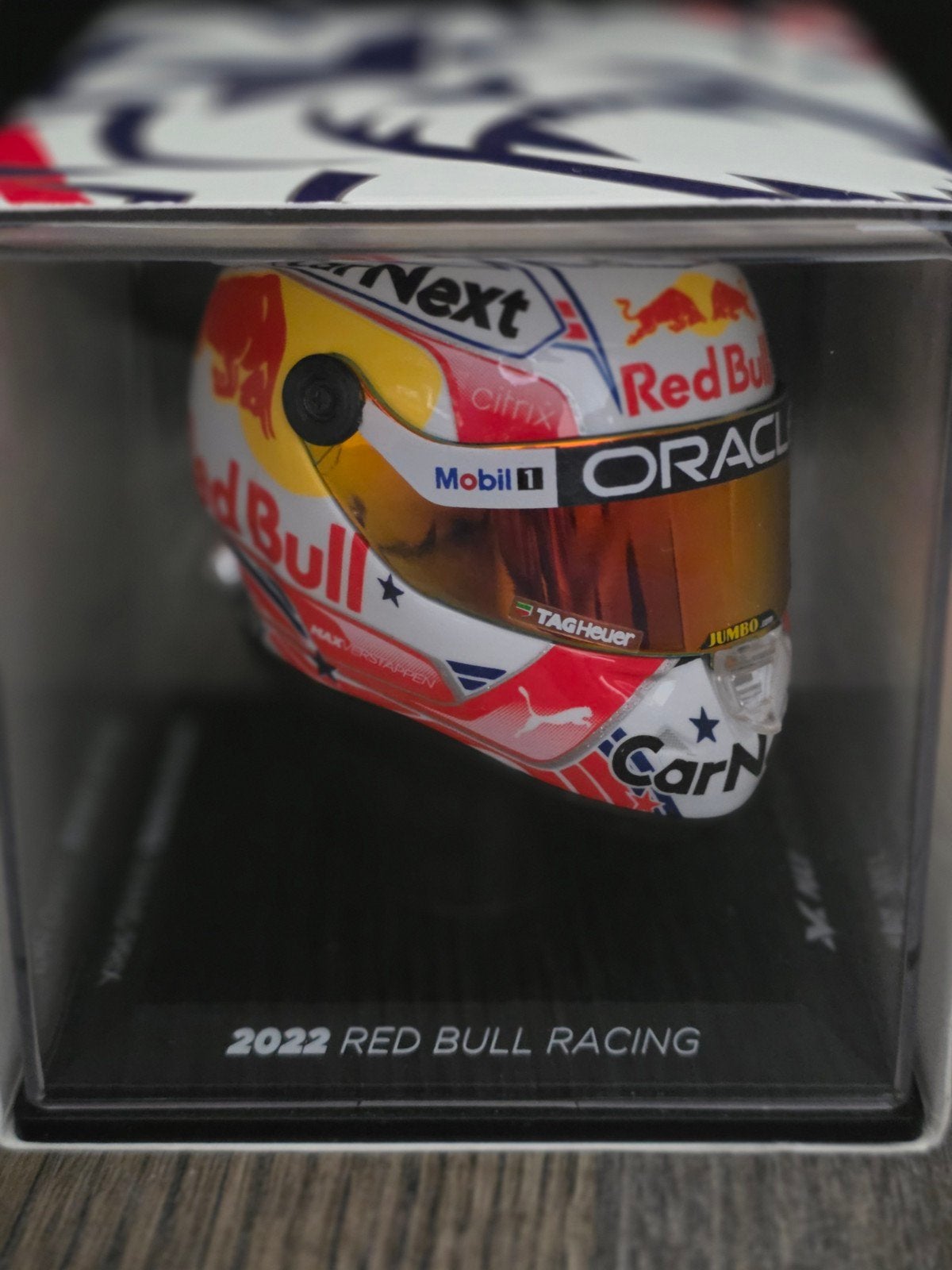 Max Verstappen Red Bull Racing 2022 Mini Helm, Ophalen of Verzenden, Zo goed als nieuw, Formule 1