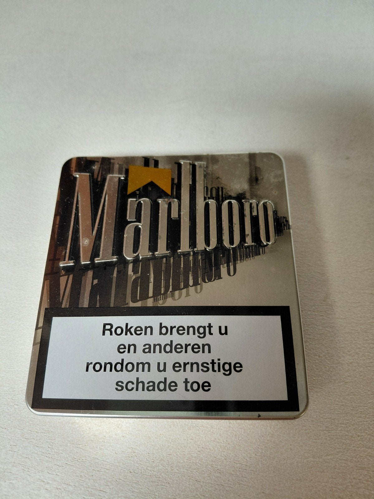 Vintage Marlboro sigaretten doosje 8,5x9x1,5 cm, Ophalen of Verzenden