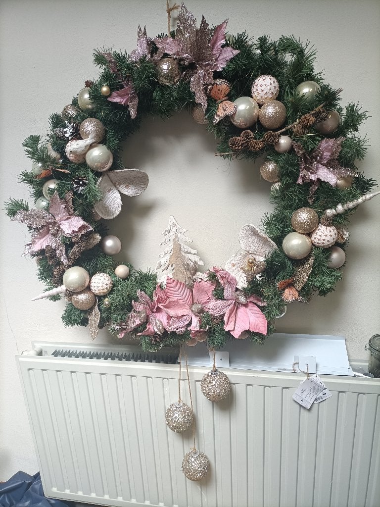 Kerst krans groot XXL, Ophalen, Zo goed als nieuw, Versiering, Kerst of Sinterklaas