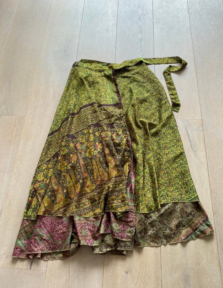 Wikkelrok one size, Maat 42/44 (L), Ophalen of Verzenden, Zo goed als nieuw, Onder de knie