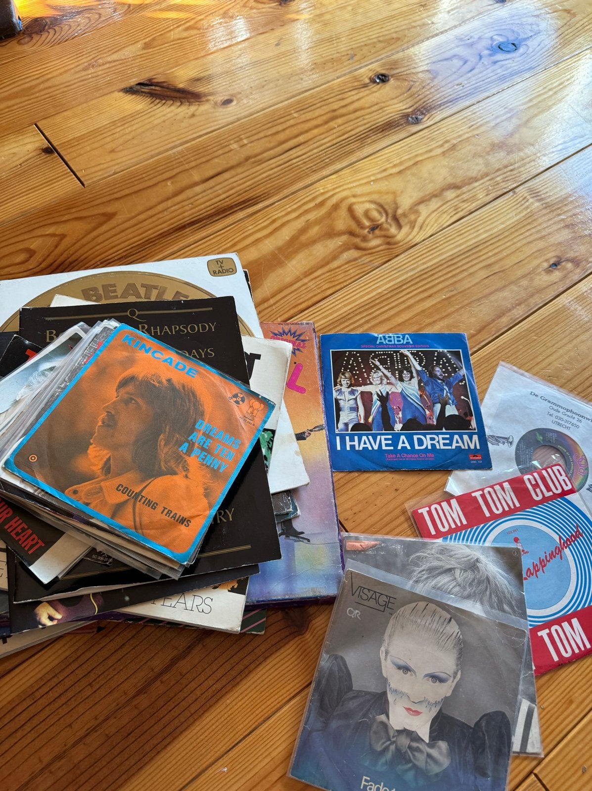Diverse muziekplaten: Abba, Queen, The Beatles en meer, LP, Gebruikt, Pop, 7 inch