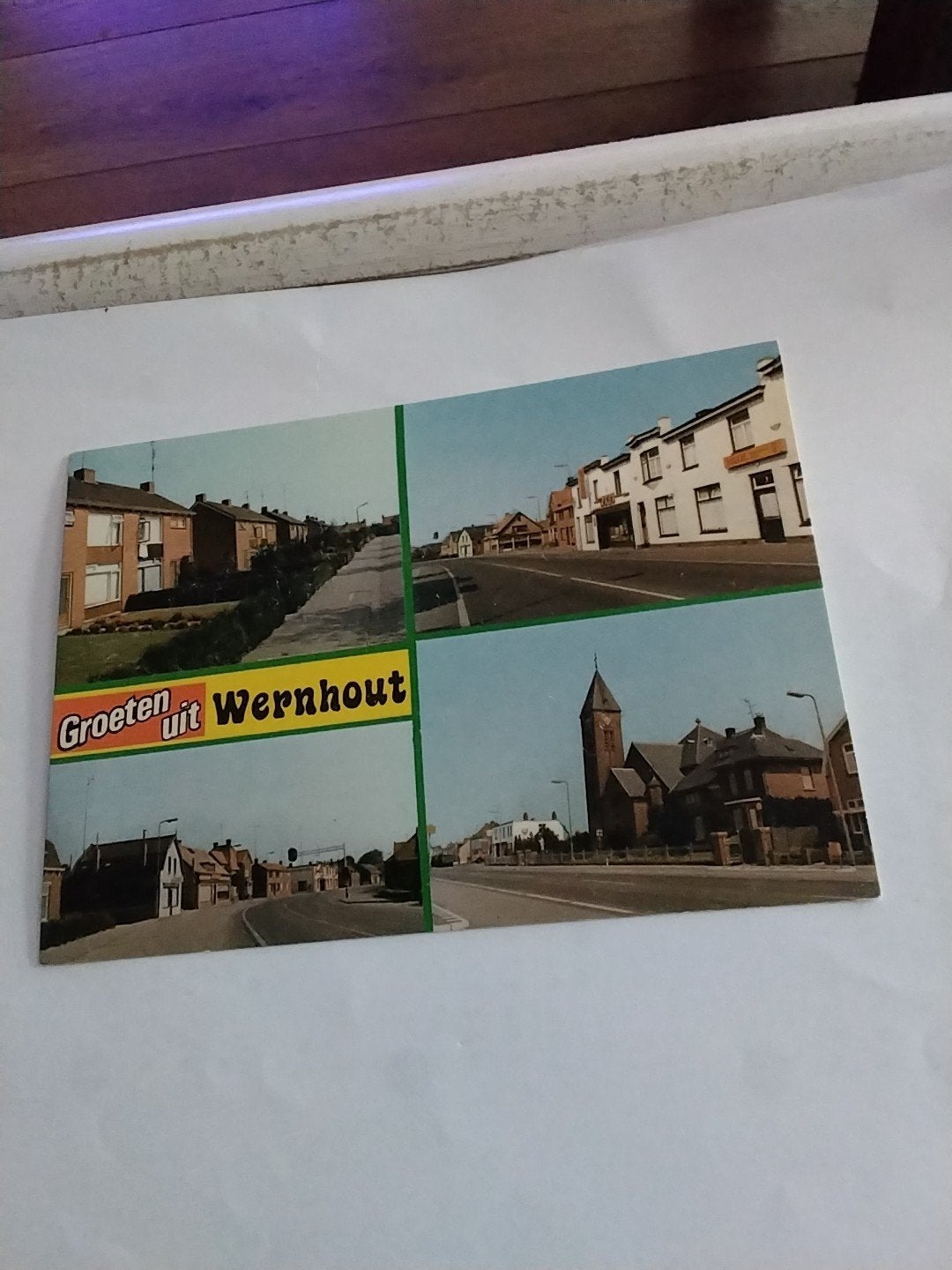 Oude ansichtkaart Groeten uit Wernhout (4 afbeeldingen), Verzamelen, Ophalen of Verzenden