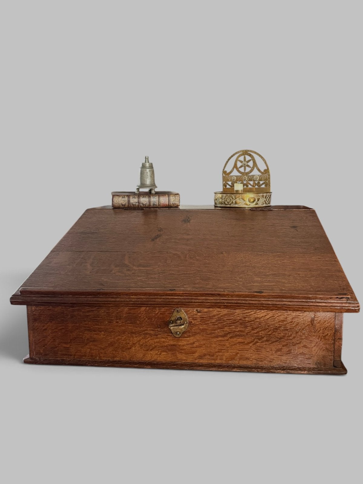 Antieke Engelse Bijbelbox , Eiken, 18e Eeuw, Antiek en Kunst, Ophalen