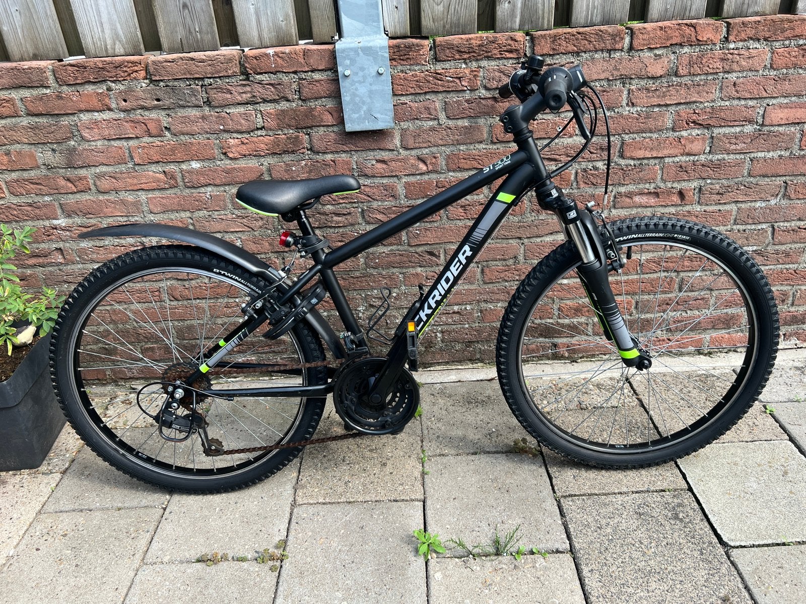 Perfect BTWIN Rockrider ST500 Mountainbikers Jongensfiets 24, Ophalen, 24 inch, Velgrem, Versnellingen