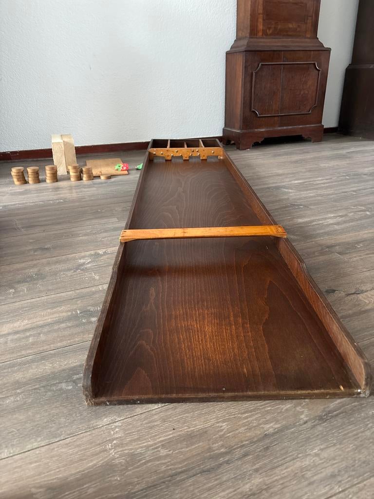 Vintage Sjoelbak - Klassiek Hollands Spel, Hobby en Vrije tijd, Gezelschapsspellen | Overige, Een of twee spelers, Ophalen of Verzenden