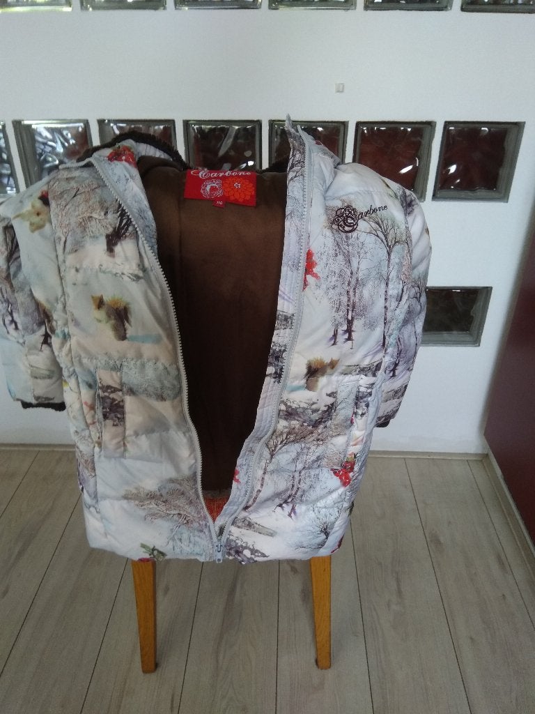 Winterjas voor meiden maat 116, Gebruikt, Meisje, Carbone, Ophalen of Verzenden